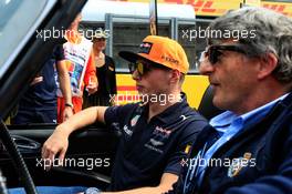 Max Verstappen (NLD) Red Bull Racing on the drivers parade. 27.08.2017. Formula 1 World Championship, Rd 12, Belgian Grand Prix, Spa Francorchamps, Belgium, Race Day.