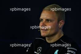 Valtteri Bottas (FIN) Mercedes AMG F1 in the FIA Press Conference. 24.08.2017. Formula 1 World Championship, Rd 12, Belgian Grand Prix, Spa Francorchamps, Belgium, Preparation Day.