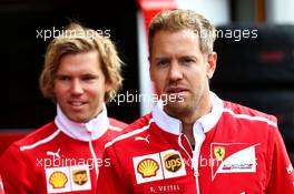 Sebastian Vettel (GER) Ferrari. 24.08.2017. Formula 1 World Championship, Rd 12, Belgian Grand Prix, Spa Francorchamps, Belgium, Preparation Day.