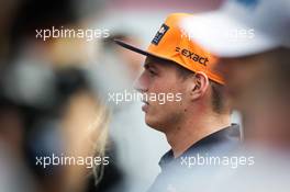 Max Verstappen (NLD) Red Bull Racing with the media. 24.08.2017. Formula 1 World Championship, Rd 12, Belgian Grand Prix, Spa Francorchamps, Belgium, Preparation Day.