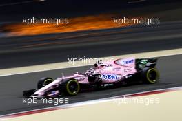 Sergio Perez (MEX) Sahara Force India F1   14.04.2017. Formula 1 World Championship, Rd 3, Bahrain Grand Prix, Sakhir, Bahrain, Practice Day