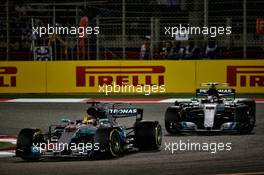 Lewis Hamilton (GBR) Mercedes AMG F1 W08. 16.04.2017. Formula 1 World Championship, Rd 3, Bahrain Grand Prix, Sakhir, Bahrain, Race Day.