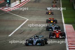 Valtteri Bottas (FIN) Mercedes AMG F1 W08. 16.04.2017. Formula 1 World Championship, Rd 3, Bahrain Grand Prix, Sakhir, Bahrain, Race Day.