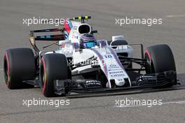 Lance Stroll (CDN) Williams F1 Team  15.04.2017. Formula 1 World Championship, Rd 3, Bahrain Grand Prix, Sakhir, Bahrain, Qualifying Day.