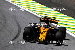 Nico Hulkenberg (GER) Renault Sport F1 Team RS17. 10.11.2017. Formula 1 World Championship, Rd 19, Brazilian Grand Prix, Sao Paulo, Brazil, Practice Day.