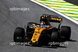 Carlos Sainz Jr (ESP) Renault Sport F1 Team RS17. 10.11.2017. Formula 1 World Championship, Rd 19, Brazilian Grand Prix, Sao Paulo, Brazil, Practice Day.