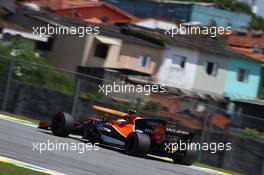 Stoffel Vandoorne (BEL) McLaren MCL32. 10.11.2017. Formula 1 World Championship, Rd 19, Brazilian Grand Prix, Sao Paulo, Brazil, Practice Day.