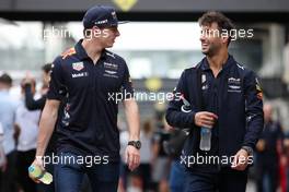 Max Verstappen (NLD) Red Bull Racing and Daniel Ricciardo (AUS) Red Bull Racing  10.11.2017. Formula 1 World Championship, Rd 19, Brazilian Grand Prix, Sao Paulo, Brazil, Practice Day.