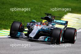 Lewis Hamilton (GBR) Mercedes AMG F1 W08. 10.11.2017. Formula 1 World Championship, Rd 19, Brazilian Grand Prix, Sao Paulo, Brazil, Practice Day.