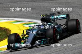 Valtteri Bottas (FIN) Mercedes AMG F1 W08. 10.11.2017. Formula 1 World Championship, Rd 19, Brazilian Grand Prix, Sao Paulo, Brazil, Practice Day.