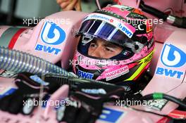 Sergio Perez (MEX) Sahara Force India F1 VJM10. 10.11.2017. Formula 1 World Championship, Rd 19, Brazilian Grand Prix, Sao Paulo, Brazil, Practice Day.
