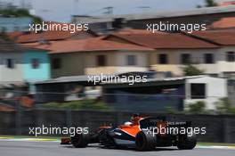Fernando Alonso (ESP) McLaren MCL32. 10.11.2017. Formula 1 World Championship, Rd 19, Brazilian Grand Prix, Sao Paulo, Brazil, Practice Day.