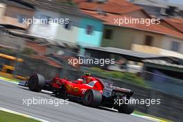 Kimi Raikkonen (FIN) Scuderia Ferrari  10.11.2017. Formula 1 World Championship, Rd 19, Brazilian Grand Prix, Sao Paulo, Brazil, Practice Day.