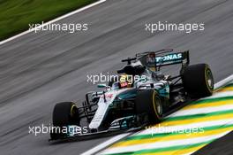 Lewis Hamilton (GBR) Mercedes AMG F1 W08. 10.11.2017. Formula 1 World Championship, Rd 19, Brazilian Grand Prix, Sao Paulo, Brazil, Practice Day.