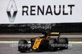 Nico Hulkenberg (GER) Renault Sport F1 Team RS17. 10.11.2017. Formula 1 World Championship, Rd 19, Brazilian Grand Prix, Sao Paulo, Brazil, Practice Day.