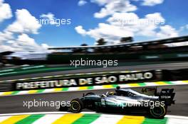 Lewis Hamilton (GBR) Mercedes AMG F1 W08. 10.11.2017. Formula 1 World Championship, Rd 19, Brazilian Grand Prix, Sao Paulo, Brazil, Practice Day.