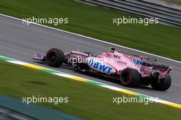 Esteban Ocon (FRA) Force India F1  10.11.2017. Formula 1 World Championship, Rd 19, Brazilian Grand Prix, Sao Paulo, Brazil, Practice Day.