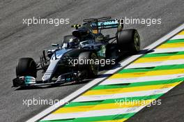 Valtteri Bottas (FIN) Mercedes AMG F1 W08. 10.11.2017. Formula 1 World Championship, Rd 19, Brazilian Grand Prix, Sao Paulo, Brazil, Practice Day.