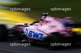 Sergio Perez (MEX) Sahara Force India F1 VJM10. 10.11.2017. Formula 1 World Championship, Rd 19, Brazilian Grand Prix, Sao Paulo, Brazil, Practice Day.