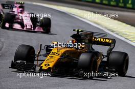 Carlos Sainz Jr (ESP) Renault Sport F1 Team RS17. 10.11.2017. Formula 1 World Championship, Rd 19, Brazilian Grand Prix, Sao Paulo, Brazil, Practice Day.