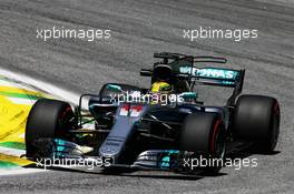 Lewis Hamilton (GBR) Mercedes AMG F1 W08. 10.11.2017. Formula 1 World Championship, Rd 19, Brazilian Grand Prix, Sao Paulo, Brazil, Practice Day.