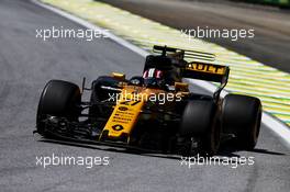 Nico Hulkenberg (GER) Renault Sport F1 Team RS17. 10.11.2017. Formula 1 World Championship, Rd 19, Brazilian Grand Prix, Sao Paulo, Brazil, Practice Day.