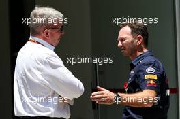 (L to R): Ross Brawn (GBR) Managing Director, Motor Sports with Christian Horner (GBR) Red Bull Racing Team Principal. 10.11.2017. Formula 1 World Championship, Rd 19, Brazilian Grand Prix, Sao Paulo, Brazil, Practice Day.