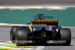 Nico Hulkenberg (GER) Renault Sport F1 Team  12.11.2017. Formula 1 World Championship, Rd 19, Brazilian Grand Prix, Sao Paulo, Brazil, Race Day.