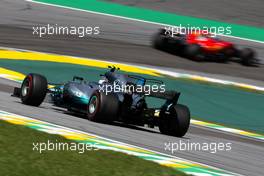 Valtteri Bottas (FIN) Mercedes AMG F1  12.11.2017. Formula 1 World Championship, Rd 19, Brazilian Grand Prix, Sao Paulo, Brazil, Race Day.
