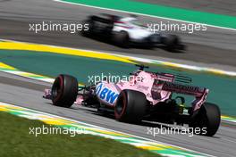 Sergio Perez (MEX) Sahara Force India F1   12.11.2017. Formula 1 World Championship, Rd 19, Brazilian Grand Prix, Sao Paulo, Brazil, Race Day.