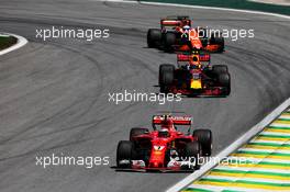 Kimi Raikkonen (FIN) Ferrari SF70H. 12.11.2017. Formula 1 World Championship, Rd 19, Brazilian Grand Prix, Sao Paulo, Brazil, Race Day.