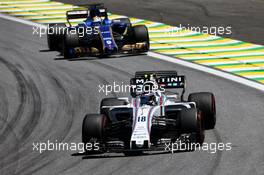 Lance Stroll (CDN) Williams FW40. 12.11.2017. Formula 1 World Championship, Rd 19, Brazilian Grand Prix, Sao Paulo, Brazil, Race Day.