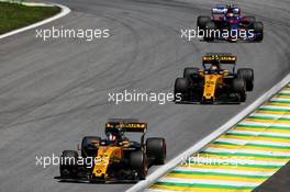 Nico Hulkenberg (GER) Renault Sport F1 Team RS17. 12.11.2017. Formula 1 World Championship, Rd 19, Brazilian Grand Prix, Sao Paulo, Brazil, Race Day.