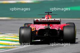 Sebastian Vettel (GER) Scuderia Ferrari  12.11.2017. Formula 1 World Championship, Rd 19, Brazilian Grand Prix, Sao Paulo, Brazil, Race Day.