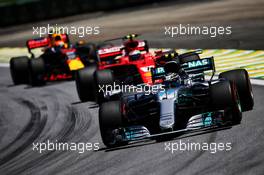 Valtteri Bottas (FIN) Mercedes AMG F1 W08. 12.11.2017. Formula 1 World Championship, Rd 19, Brazilian Grand Prix, Sao Paulo, Brazil, Race Day.