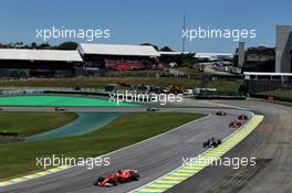 Sebastian Vettel (GER) Ferrari SF70H. 12.11.2017. Formula 1 World Championship, Rd 19, Brazilian Grand Prix, Sao Paulo, Brazil, Race Day.