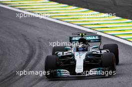 Valtteri Bottas (FIN) Mercedes AMG F1 W08. 11.11.2017. Formula 1 World Championship, Rd 19, Brazilian Grand Prix, Sao Paulo, Brazil, Qualifying Day.