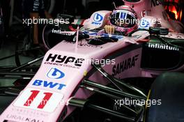 Sergio Perez (MEX) Sahara Force India F1 VJM10. 11.11.2017. Formula 1 World Championship, Rd 19, Brazilian Grand Prix, Sao Paulo, Brazil, Qualifying Day.