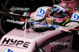 Sergio Perez (MEX) Sahara Force India F1 VJM10. 11.11.2017. Formula 1 World Championship, Rd 19, Brazilian Grand Prix, Sao Paulo, Brazil, Qualifying Day.