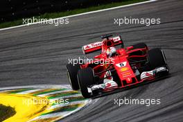 Sebastian Vettel (GER) Ferrari SF70H. 11.11.2017. Formula 1 World Championship, Rd 19, Brazilian Grand Prix, Sao Paulo, Brazil, Qualifying Day.