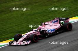 Esteban Ocon (FRA) Sahara Force India F1 VJM10. 11.11.2017. Formula 1 World Championship, Rd 19, Brazilian Grand Prix, Sao Paulo, Brazil, Qualifying Day.