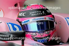 Sergio Perez (MEX) Sahara Force India F1   11.11.2017. Formula 1 World Championship, Rd 19, Brazilian Grand Prix, Sao Paulo, Brazil, Qualifying Day.