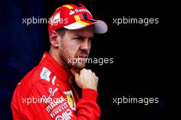 Sebastian Vettel (GER) Ferrari in qualifying parc ferme. 11.11.2017. Formula 1 World Championship, Rd 19, Brazilian Grand Prix, Sao Paulo, Brazil, Qualifying Day.
