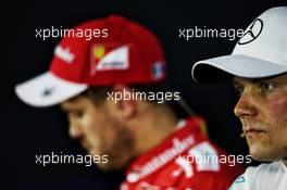 Valtteri Bottas (FIN) Mercedes AMG F1 in the post qualifying FIA Press Conference. 11.11.2017. Formula 1 World Championship, Rd 19, Brazilian Grand Prix, Sao Paulo, Brazil, Qualifying Day.