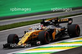 Nico Hulkenberg (GER) Renault Sport F1 Team RS17. 11.11.2017. Formula 1 World Championship, Rd 19, Brazilian Grand Prix, Sao Paulo, Brazil, Qualifying Day.