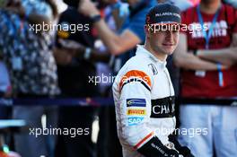 Stoffel Vandoorne (BEL) McLaren at a team photograph. 12.11.2017. Formula 1 World Championship, Rd 19, Brazilian Grand Prix, Sao Paulo, Brazil, Race Day.