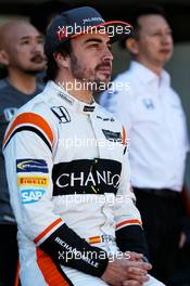 Fernando Alonso (ESP) McLaren at a team photograph. 12.11.2017. Formula 1 World Championship, Rd 19, Brazilian Grand Prix, Sao Paulo, Brazil, Race Day.