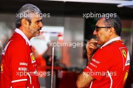 Maurizio Arrivabene (ITA) Ferrari Team Principal (Left). 12.11.2017. Formula 1 World Championship, Rd 19, Brazilian Grand Prix, Sao Paulo, Brazil, Race Day.
