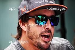 Fernando Alonso (ESP) McLaren. 09.11.2017. Formula 1 World Championship, Rd 19, Brazilian Grand Prix, Sao Paulo, Brazil, Preparation Day.