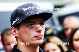Max Verstappen (NLD) Red Bull Racing with the media. 09.11.2017. Formula 1 World Championship, Rd 19, Brazilian Grand Prix, Sao Paulo, Brazil, Preparation Day.